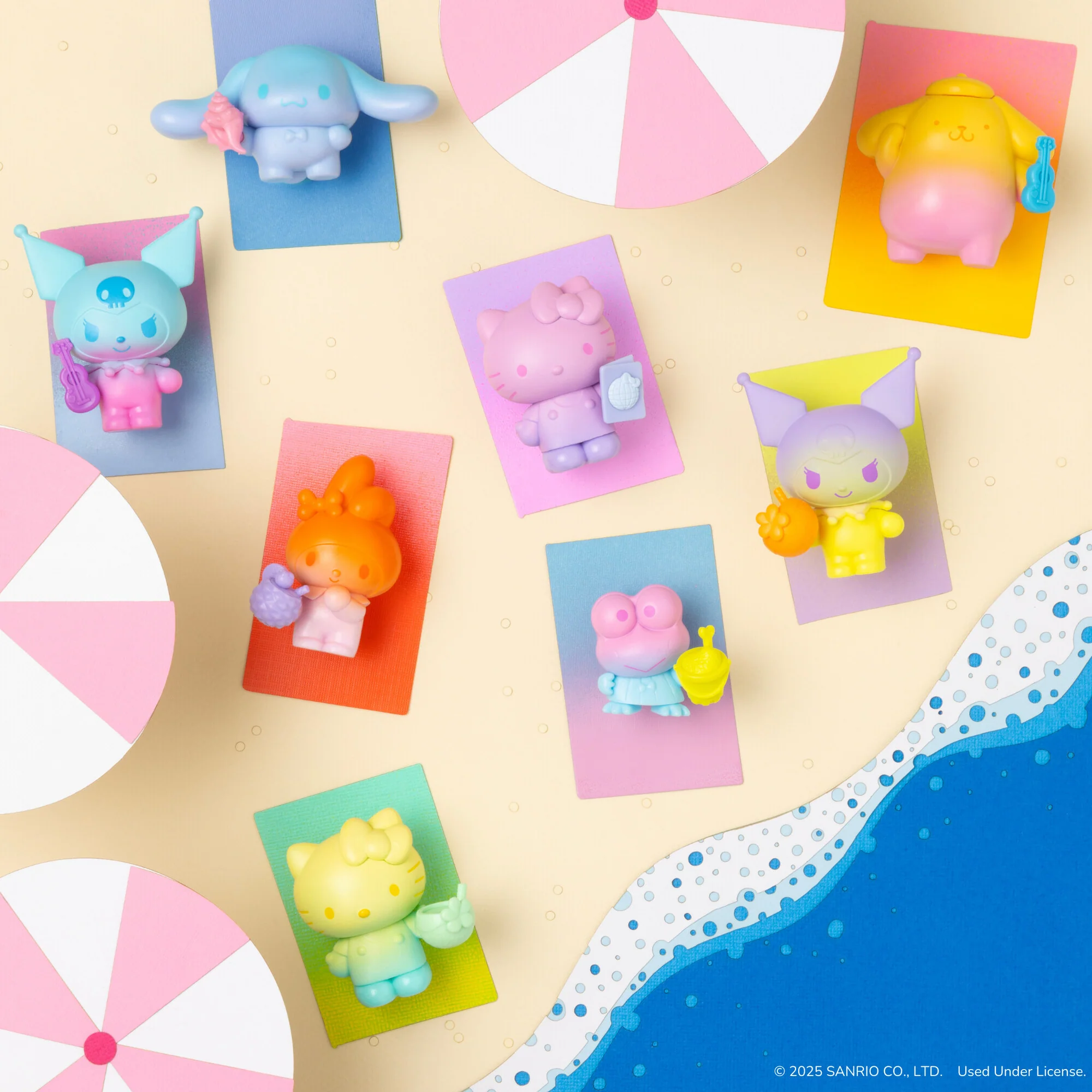 Hello Kitty and Friends Ombre Tropical Party 2-Inch Figure Set - Image 3