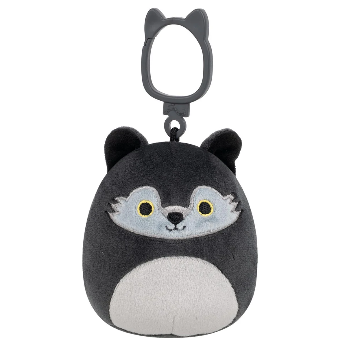 3.5-Inch Dmitri the Dark Grey Wolf Clip